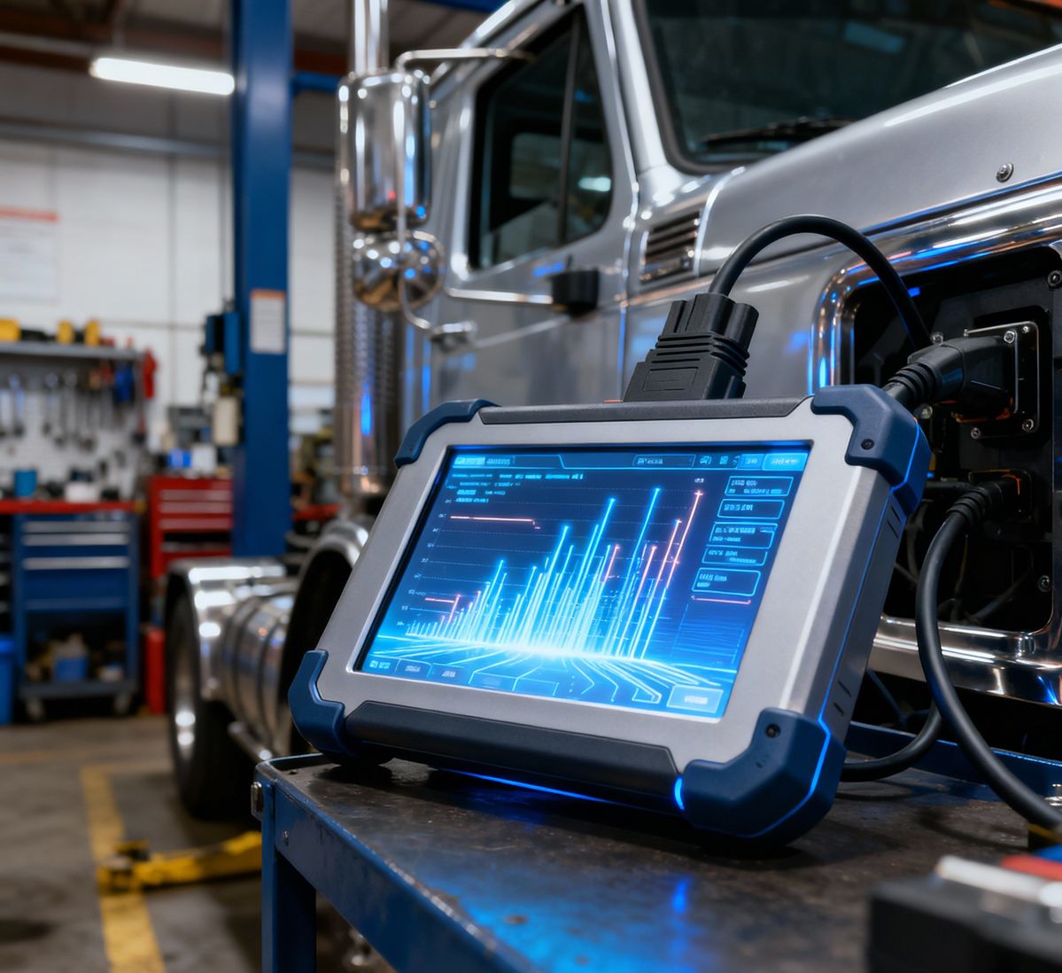 Escáner de Diagnóstico Automotriz Profesional y Escáner OBD2 para Vehículos Pesados y Pesados Heavy-Duty